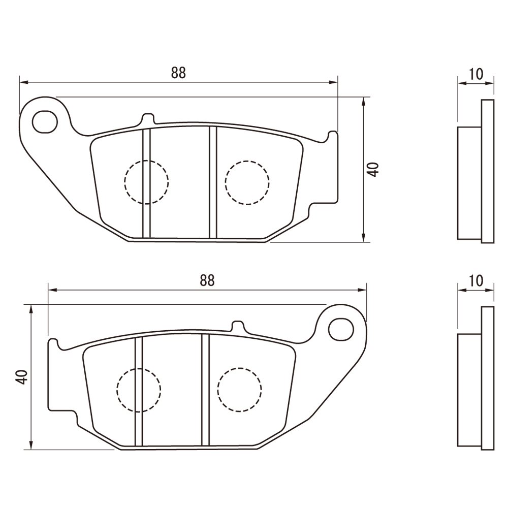 ksmさま専用出品　4点 Amazon | デイトナ(Daytona) バイク ブレーキパッド 赤パッド